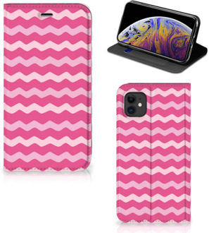 B2Ctelecom iPhone 11 Hoesje met Magneet Waves Pink