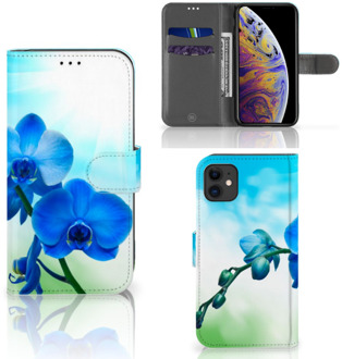 B2Ctelecom iPhone 11 Hoesje Orchidee Blauw