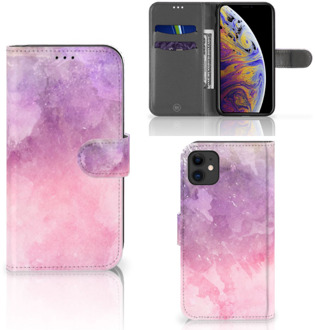 B2Ctelecom iPhone 11 Hoesje Pink Purple Paint