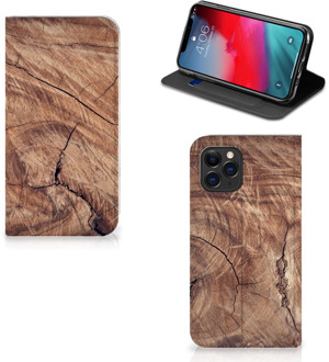 B2Ctelecom iPhone 11 Pro Book Wallet Case Tree Trunk