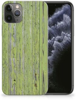 B2Ctelecom iPhone 11 Pro Bumper Hoesje Green Wood