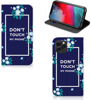 B2Ctelecom iPhone 11 Pro Design Case Flowers Blue DTMP