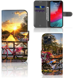 B2Ctelecom iPhone 11 Pro Flip Cover Amsterdamse Grachten