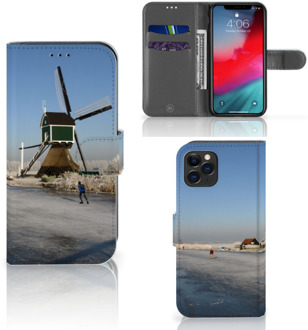 B2Ctelecom iPhone 11 Pro Flip Cover Schaatsers Friesland