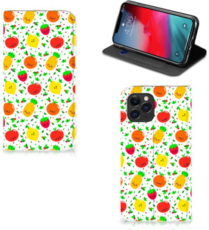 B2Ctelecom iPhone 11 Pro Flip Style Cover Fruits