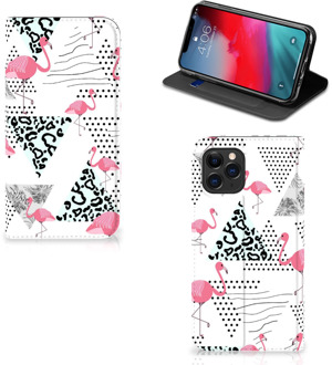 B2Ctelecom iPhone 11 Pro Hoesje maken Flamingo Triangle