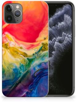 B2Ctelecom iPhone 11 Pro Hoesje maken Watercolor Dark