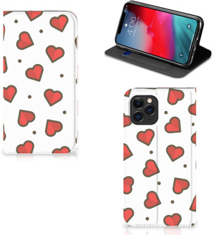 B2Ctelecom iPhone 11 Pro Hoesje met Magneet Hearts