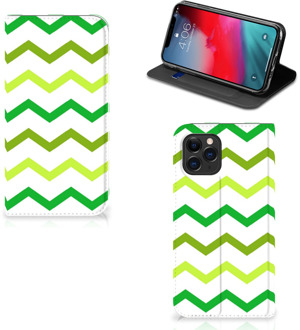 B2Ctelecom iPhone 11 Pro Hoesje met Magneet Zigzag Groen