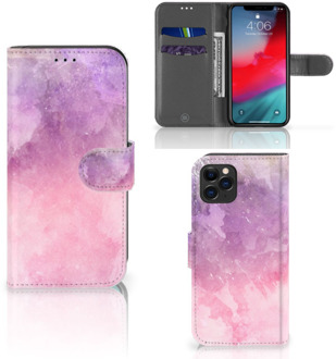 B2Ctelecom iPhone 11 Pro Hoesje Pink Purple Paint