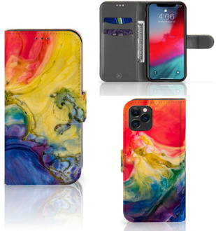 B2Ctelecom iPhone 11 Pro Hoesje Watercolor Dark