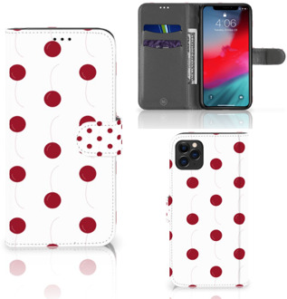 B2Ctelecom iPhone 11 Pro Max Book Cover Cherries