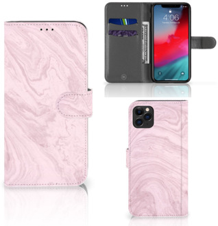 B2Ctelecom iPhone 11 Pro Max Bookcase Marble Roze