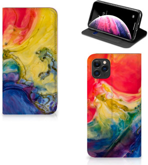 B2Ctelecom iPhone 11 Pro Max Bookcase Watercolor Dark