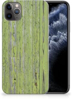 B2Ctelecom iPhone 11 Pro Max Bumper Hoesje Green Wood