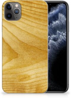 B2Ctelecom iPhone 11 Pro Max Bumper Hoesje Licht Hout