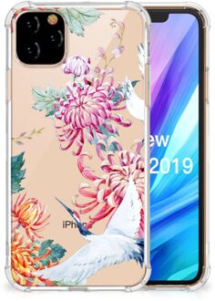 B2Ctelecom iPhone 11 Pro Max Case Anti-shock Bird Flowers