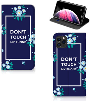 B2Ctelecom iPhone 11 Pro Max Design Case Flowers Blue DTMP