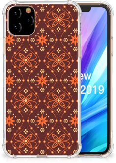 B2Ctelecom iPhone 11 Pro Max Doorzichtige Silicone Hoesje Batik Brown