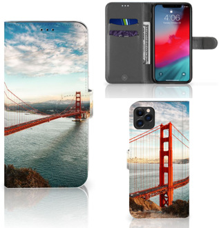 B2Ctelecom iPhone 11 Pro Max Flip Cover Golden Gate Bridge