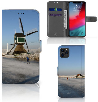 B2Ctelecom iPhone 11 Pro Max Flip Cover Schaatsers Friesland