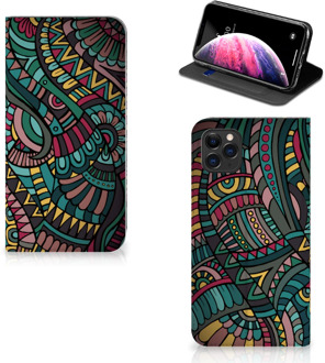 B2Ctelecom iPhone 11 Pro Max Hoesje met Magneet Aztec