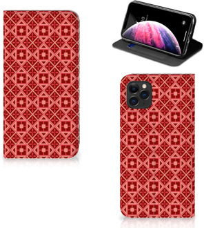 B2Ctelecom iPhone 11 Pro Max Hoesje met Magneet Batik Red