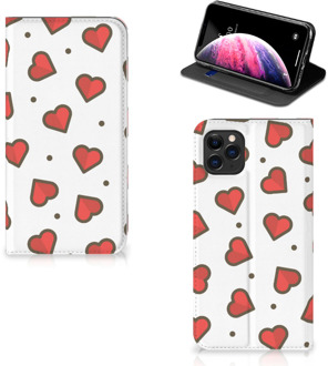 B2Ctelecom iPhone 11 Pro Max Hoesje met Magneet Hearts