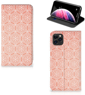 B2Ctelecom iPhone 11 Pro Max Hoesje met Magneet Pattern Orange