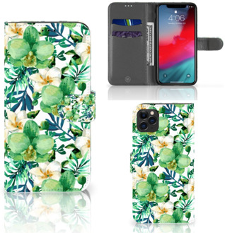 B2Ctelecom iPhone 11 Pro Max Hoesje Orchidee Groen