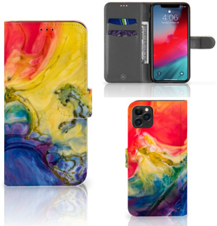 B2Ctelecom iPhone 11 Pro Max Hoesje Watercolor Dark