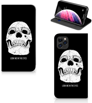 B2Ctelecom iPhone 11 Pro Max Mobiel BookCase Skull Eyes