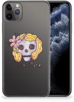 B2Ctelecom iPhone 11 Pro Max Silicone Back Case Boho Skull