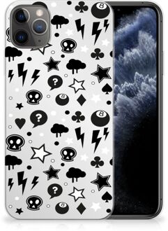 B2Ctelecom iPhone 11 Pro Max Silicone Back Case Zilver Punk