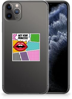 B2Ctelecom iPhone 11 Pro Max Silicone Back Cover Popart Princess