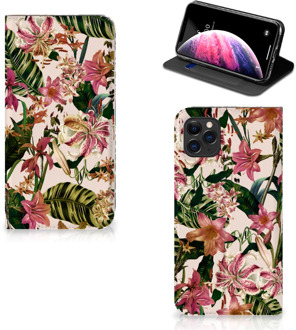 B2Ctelecom iPhone 11 Pro Max Smart Cover Flowers