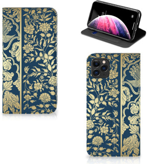 B2Ctelecom iPhone 11 Pro Max Smart Cover Golden Flowers