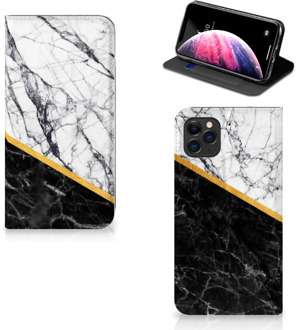 B2Ctelecom iPhone 11 Pro Max Standcase Marble White Black