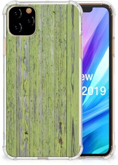 B2Ctelecom iPhone 11 Pro Max Stevige Telefoonhoesje Green Wood