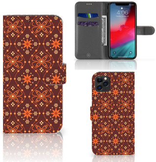 B2Ctelecom iPhone 11 Pro Max Telefoon Hoesje Batik Brown