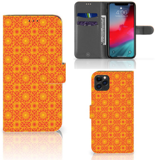 B2Ctelecom iPhone 11 Pro Max Telefoon Hoesje Batik Orange