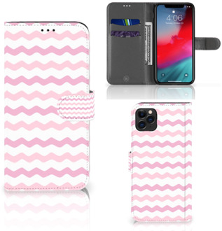 B2Ctelecom iPhone 11 Pro Max Telefoon Hoesje Waves Roze