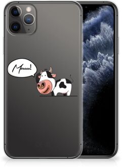 B2Ctelecom iPhone 11 Pro Max Telefoonhoesje met Naam Cow