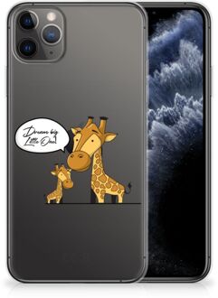 B2Ctelecom iPhone 11 Pro Max Telefoonhoesje met Naam Giraffe