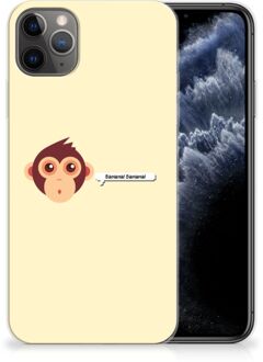 B2Ctelecom iPhone 11 Pro Max Telefoonhoesje met Naam Monkey