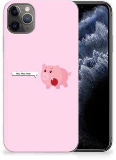 B2Ctelecom iPhone 11 Pro Max Telefoonhoesje met Naam Pig Mud