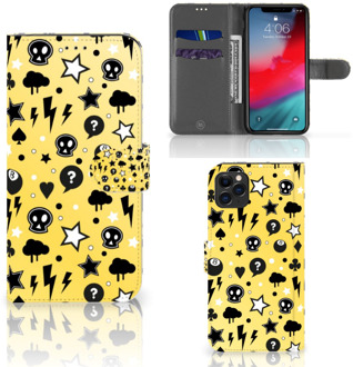 B2Ctelecom iPhone 11 Pro Max Telefoonhoesje met Naam Punk Yellow