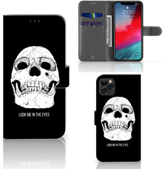 B2Ctelecom iPhone 11 Pro Max Telefoonhoesje met Naam Skull Eyes