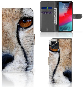 B2Ctelecom iPhone 11 Pro Max Telefoonhoesje met Pasjes Cheetah