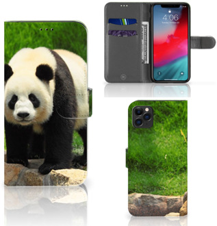 B2Ctelecom iPhone 11 Pro Max Telefoonhoesje met Pasjes Panda